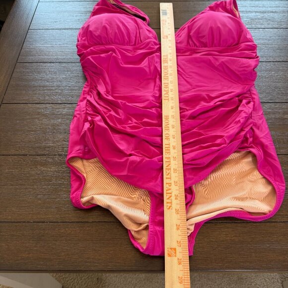 J. Crew Ruched V-Neck One Piece Suit Size 20 - Picture 6 of 9